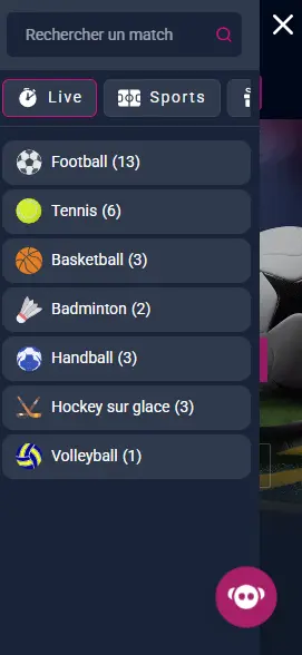 Accès via PWA ou navigateur VBET
